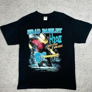 Brad Paisley Shirt Womens Large Country Music Band Tee Vintage Wetter Wilder
